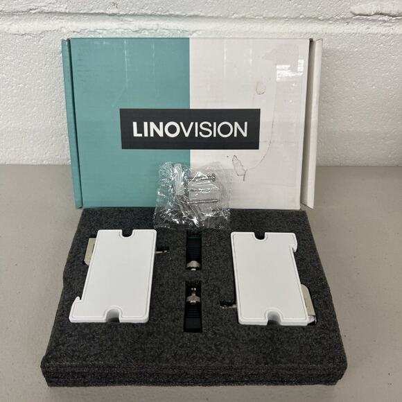 LINOVISION POE IP EOC Transmitter Receiver Pair connects to IP cameras over Coax - Picture 1 of 5